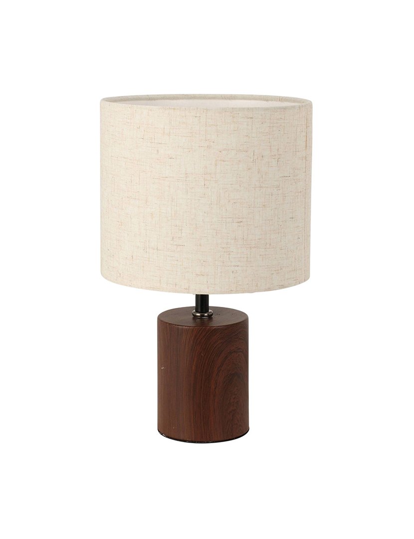 Candeeiro de Mesa Ø18x29,5cm Madeira