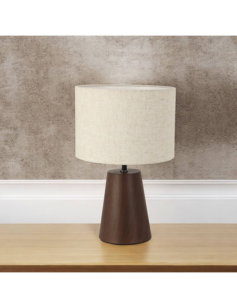 Candeeiro de Mesa Ø23x26,5cm Madeira