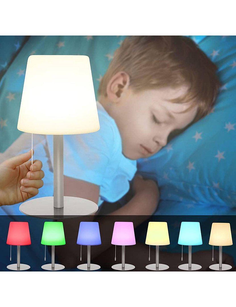 Candeeiro de Mesa Recarregável Ø16,5x30cm Verde Mate