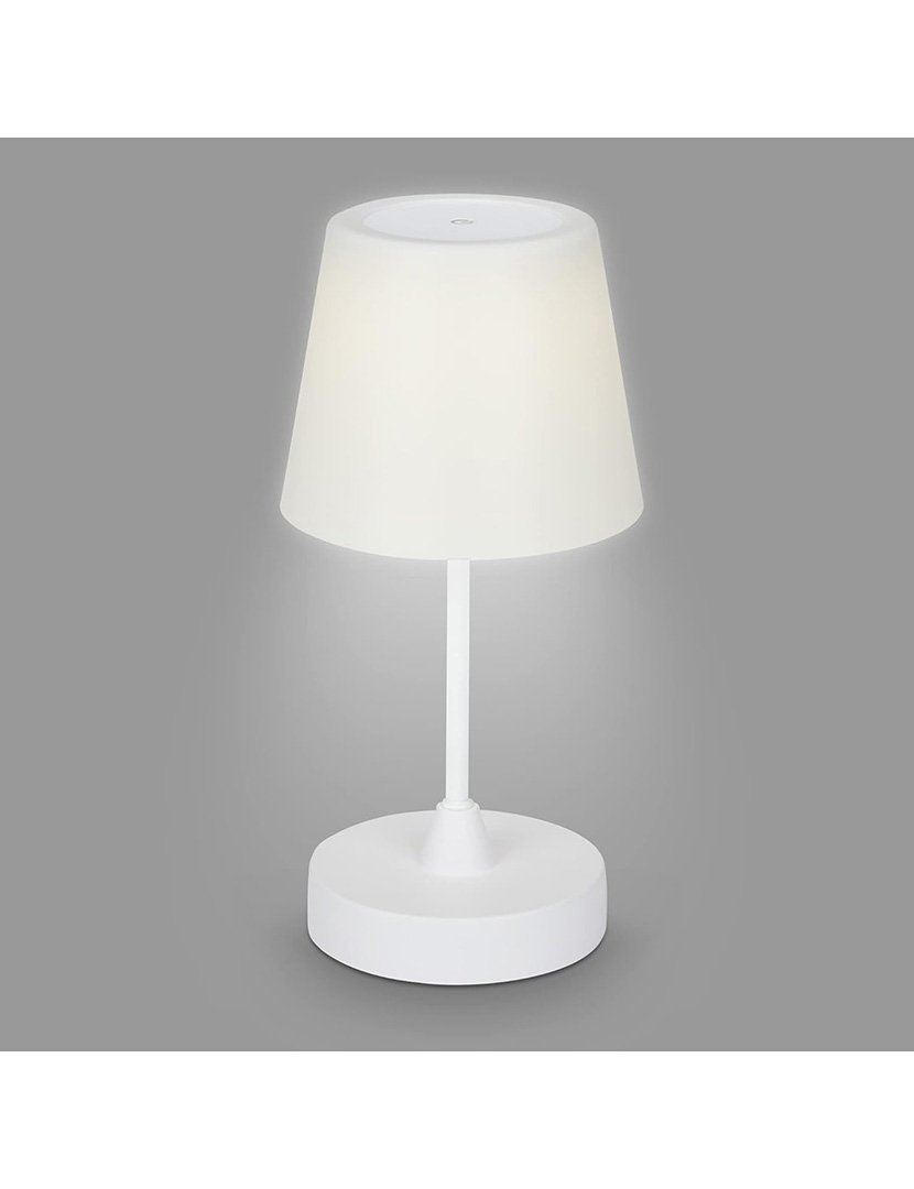 Candeeiro de Mesa Touch Ø13x30cm Branco