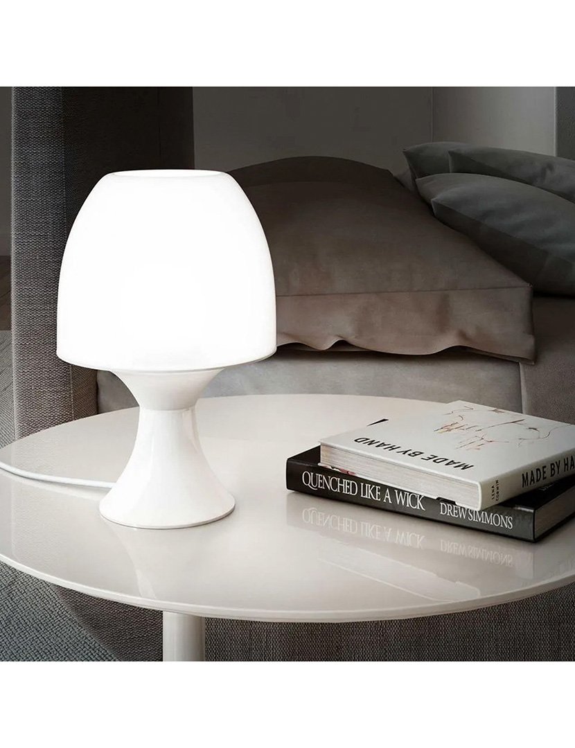 Candeeiro de Mesa RGB Ø12x19,2cm Branco