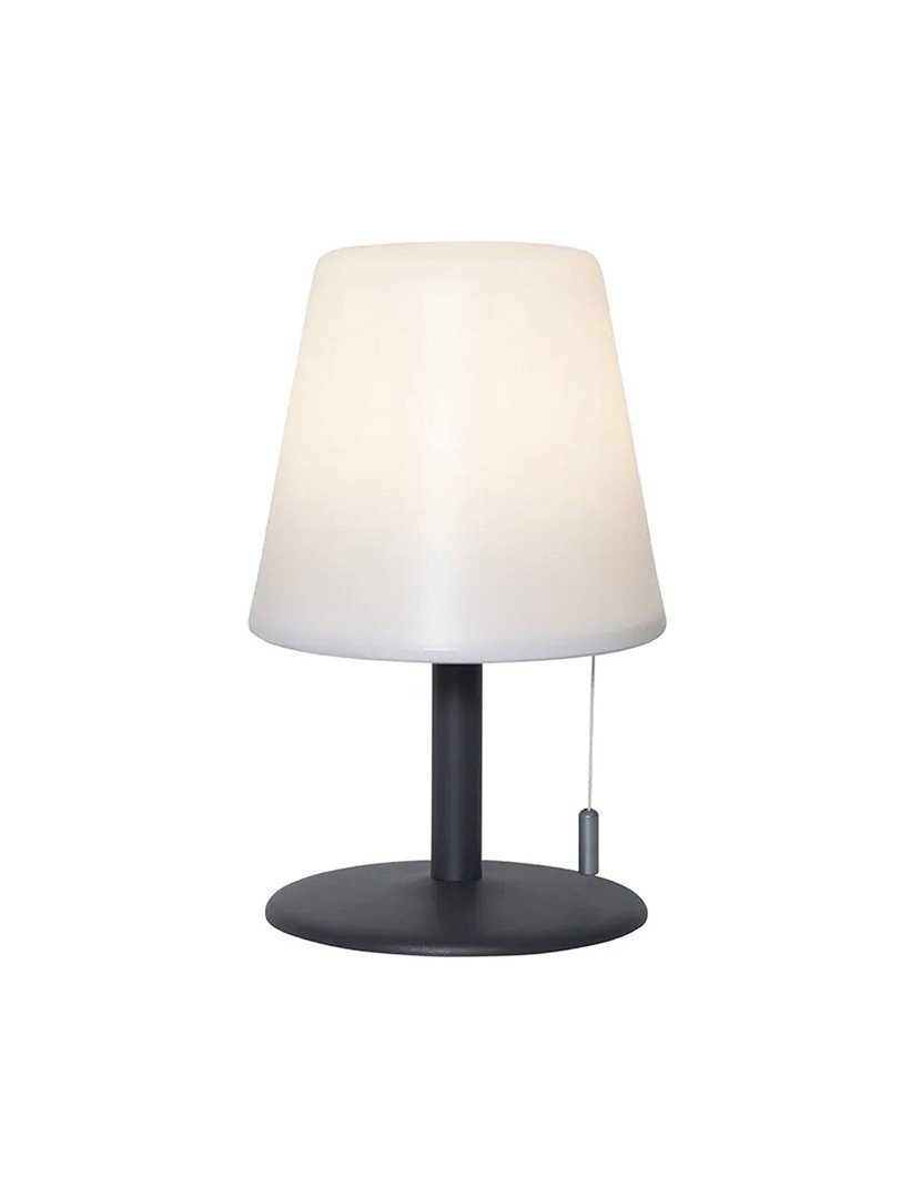 Candeeiro de Mesa Recarregável com Luz RGB Ø16,5x30cm Preto