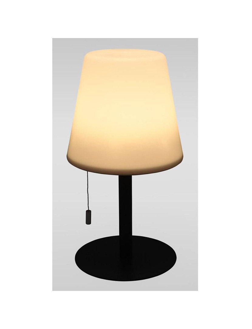 Candeeiro de Mesa Recarregável com Luz RGB Ø16,5x30cm Preto