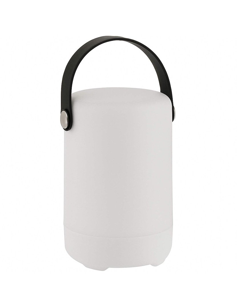 Candeeiro de Mesa Recarregável RGB Ø11x15cm Branco