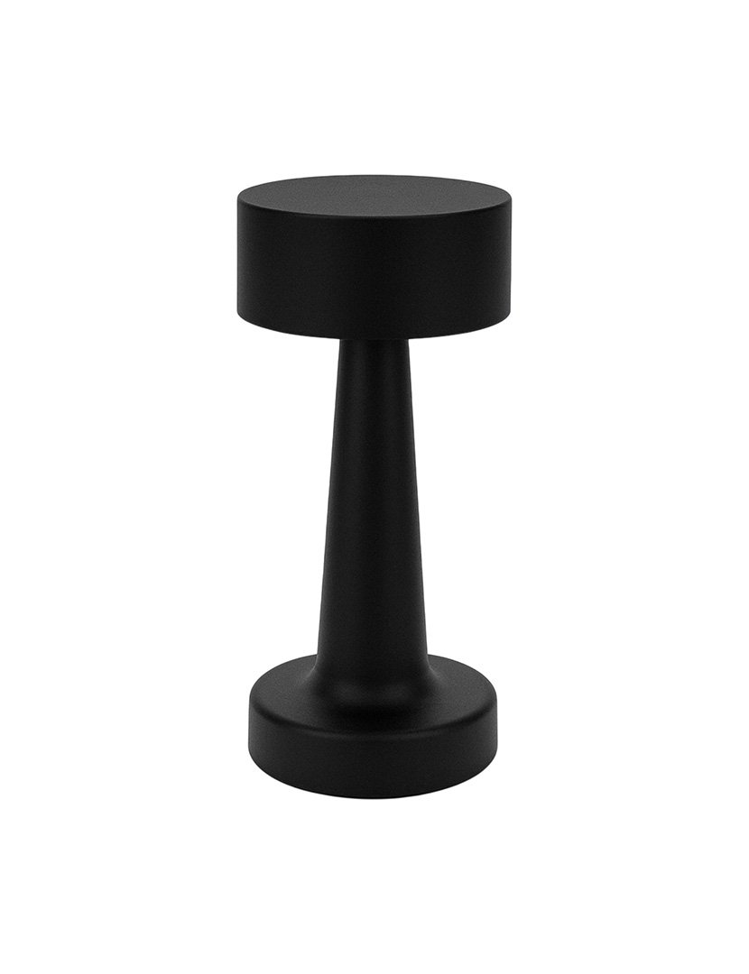 Candeeiro de Mesa Recarregável Ø8,9x20,9cm Preto