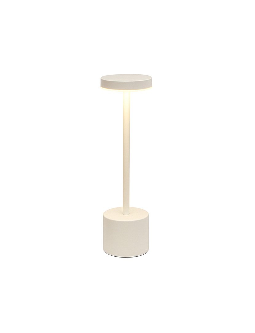 Candeeiro de Mesa com Luzes LED Ø8x34,2cm Branco