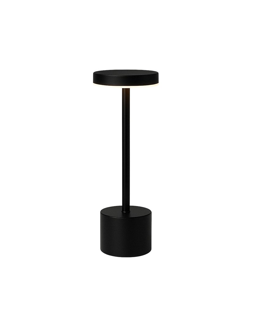 Candeeiro de Mesa com Luzes LED Ø8x34,2cm Preto