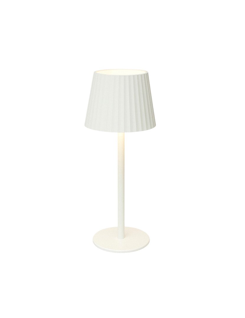 Candeeiro de Mesa com Luzes LED Recarregável Ø9x27,5cm Branco