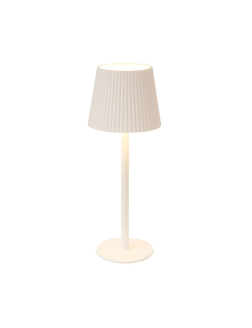 Candeeiro de Mesa com Luzes LED Recarregável Ø10,5x36,2cm Branco