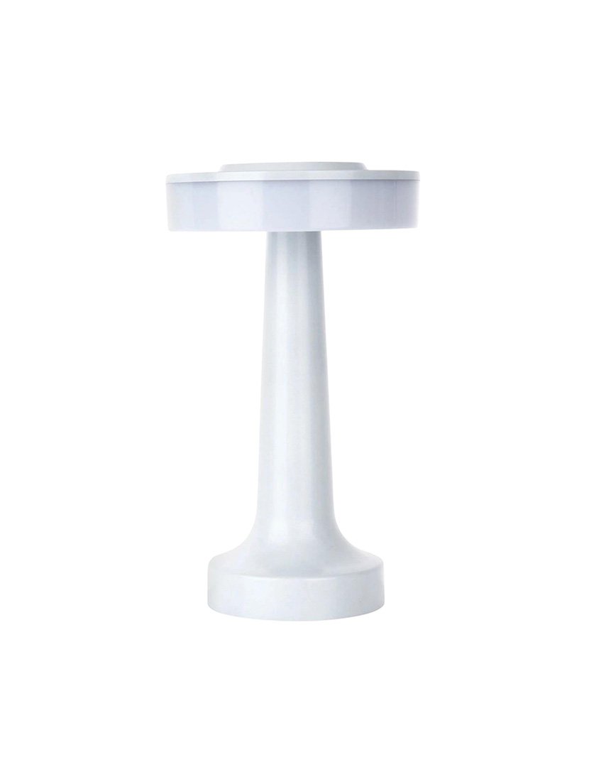 Candeeiro de Mesa com Luzes LED Touch e Recarregável Ø12x19,5cm Branco