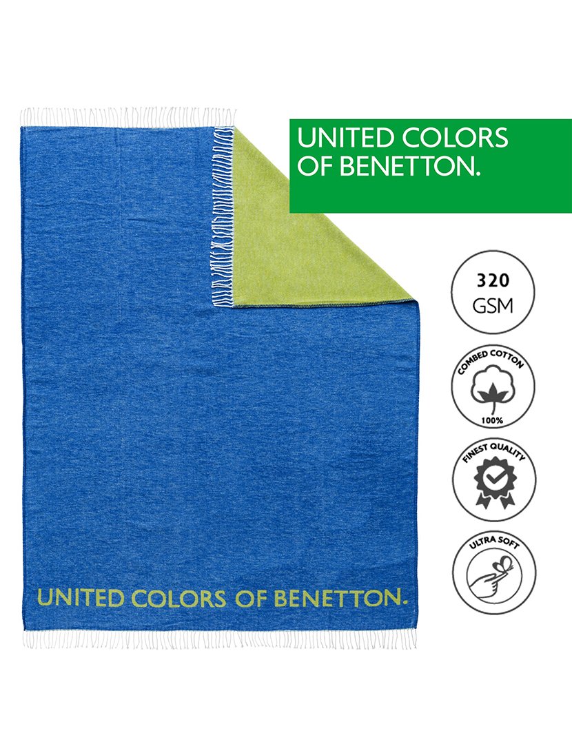 Manta Azul e Verde Arco-Íris