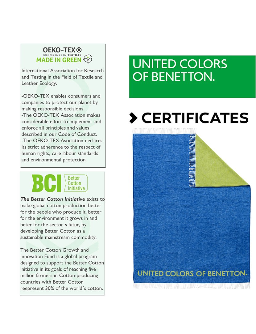 Manta Azul e Verde Arco-Íris