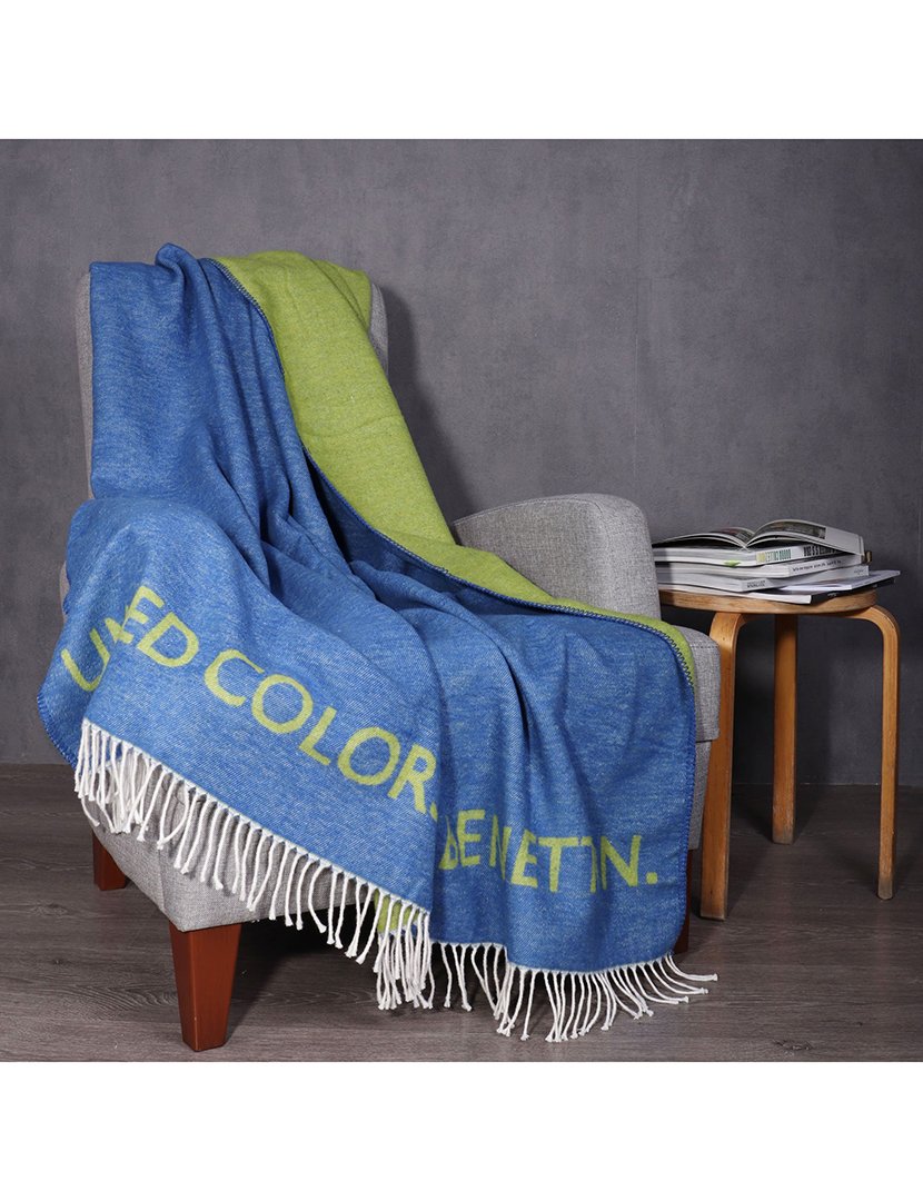 Manta Azul e Verde Arco-Íris