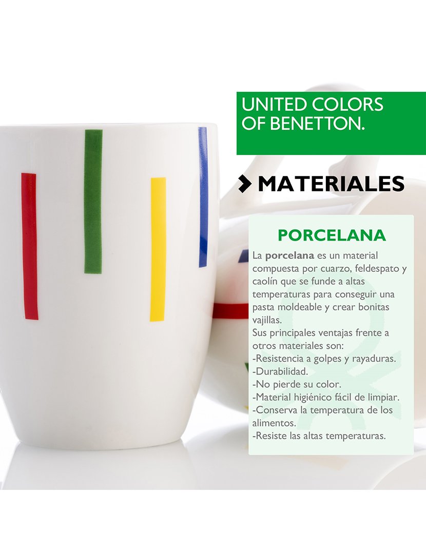 Conjunto 4 Chávenas Riscas Colorido