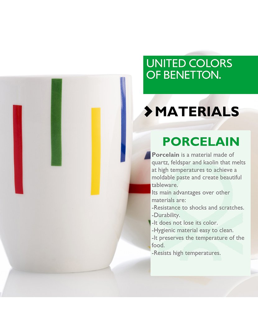 Conjunto 4 Chávenas Riscas Colorido