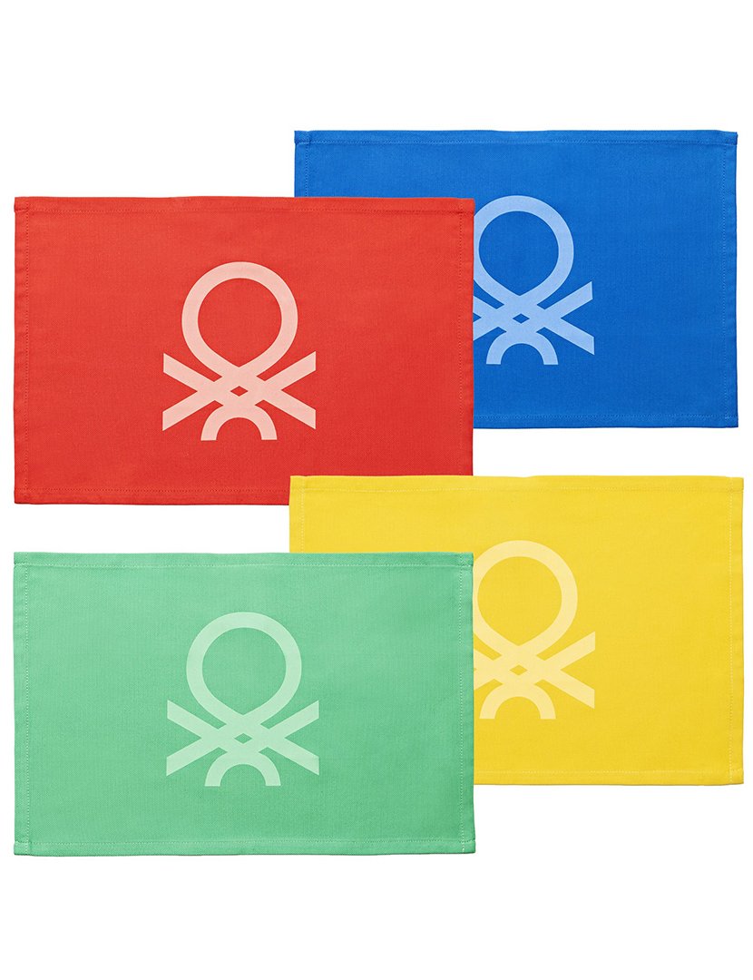 Conjunto 4 individuais de mesa Multicoloridos