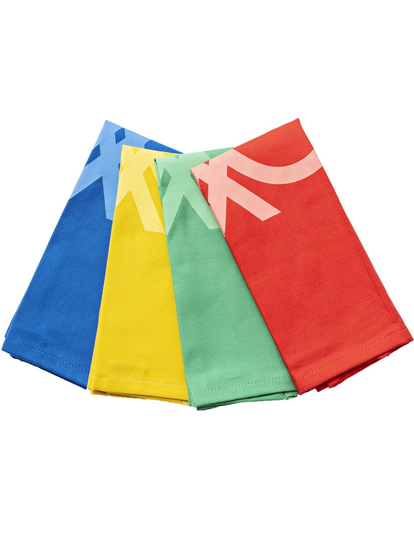 Conjunto 4 individuais de mesa Multicoloridos