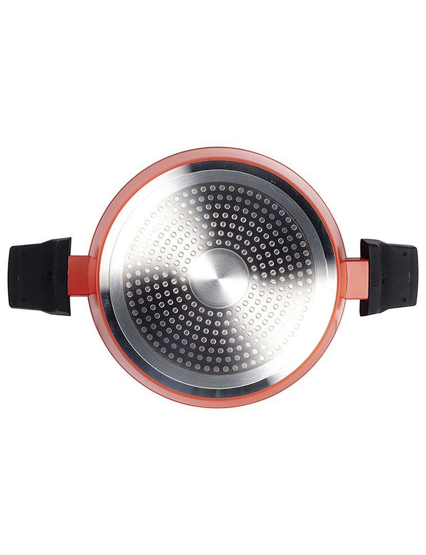 Caçarola com Tampa Alumínio Forjado Laranja