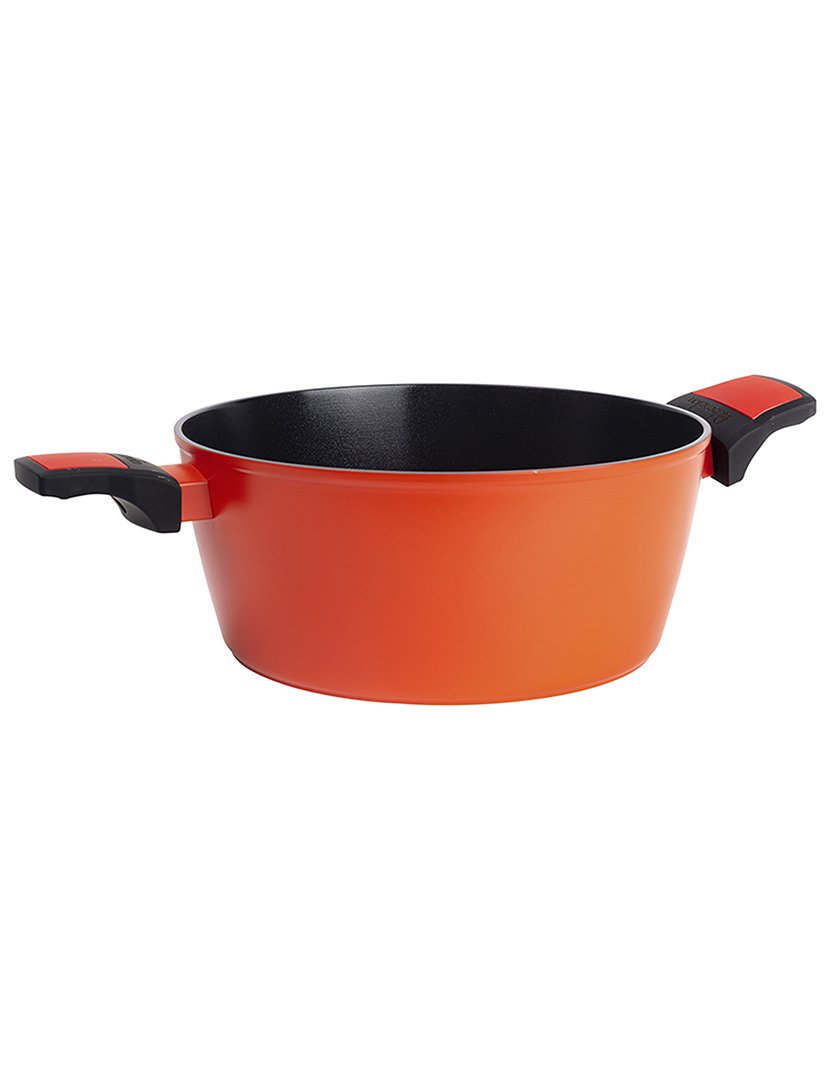 Caçarola com Tampa Alumínio Forjado Laranja
