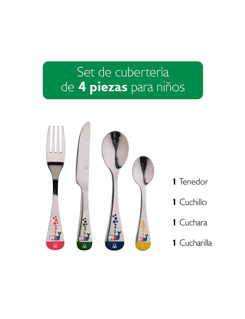 Conjunto Talheres 4 Peças para Crianças