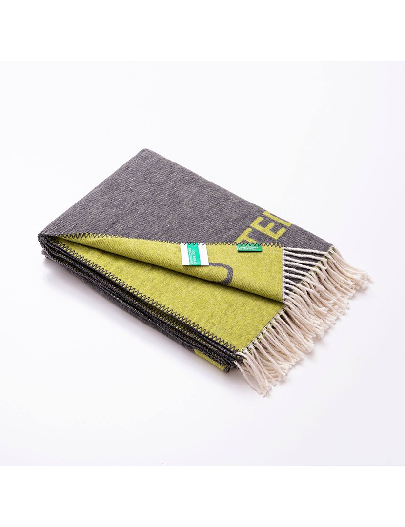 Manta Castanha e Verde