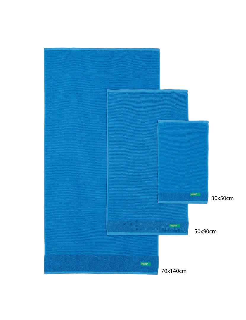 Conjunto 3 Toalhas de Banho Azul