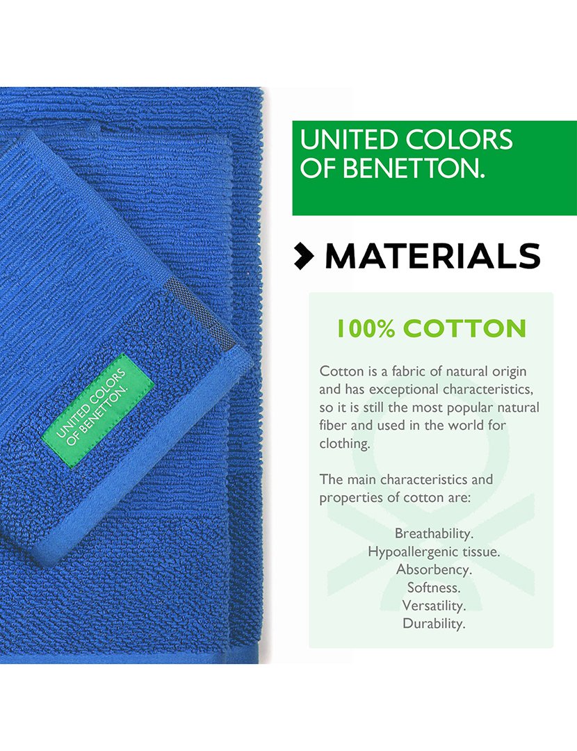 Conjunto 3 Toalhas de Banho Azul