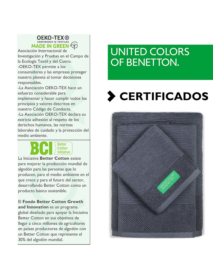 Conjunto 3 Toalhas de Banho Cinza Escuro