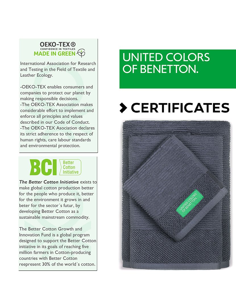 Conjunto 3 Toalhas de Banho Cinza Escuro