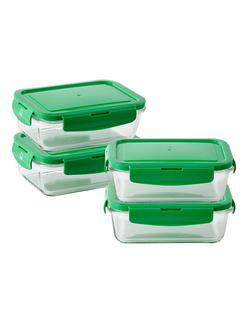 Conjunto 4 Taparueres de Vidro Verde