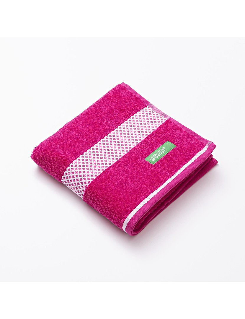 Toalha de Mão Jacquard Rosa