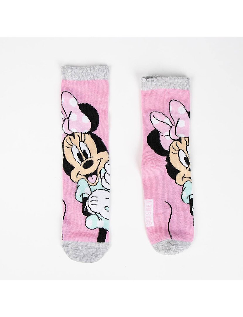 Pack 4 Meias Menina Minnie Multicolorido