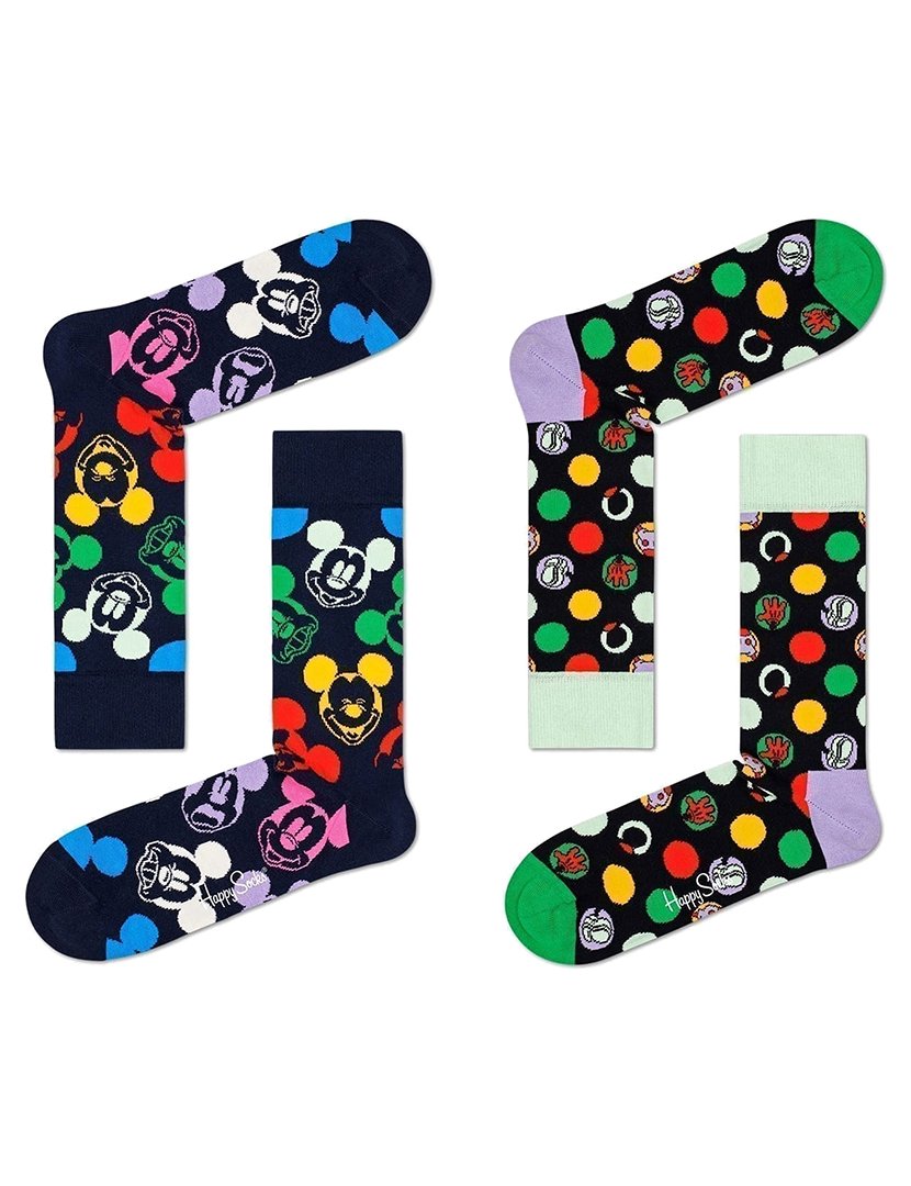 Pack 2 Meias Altas Disney Happy Socks Multicolorido