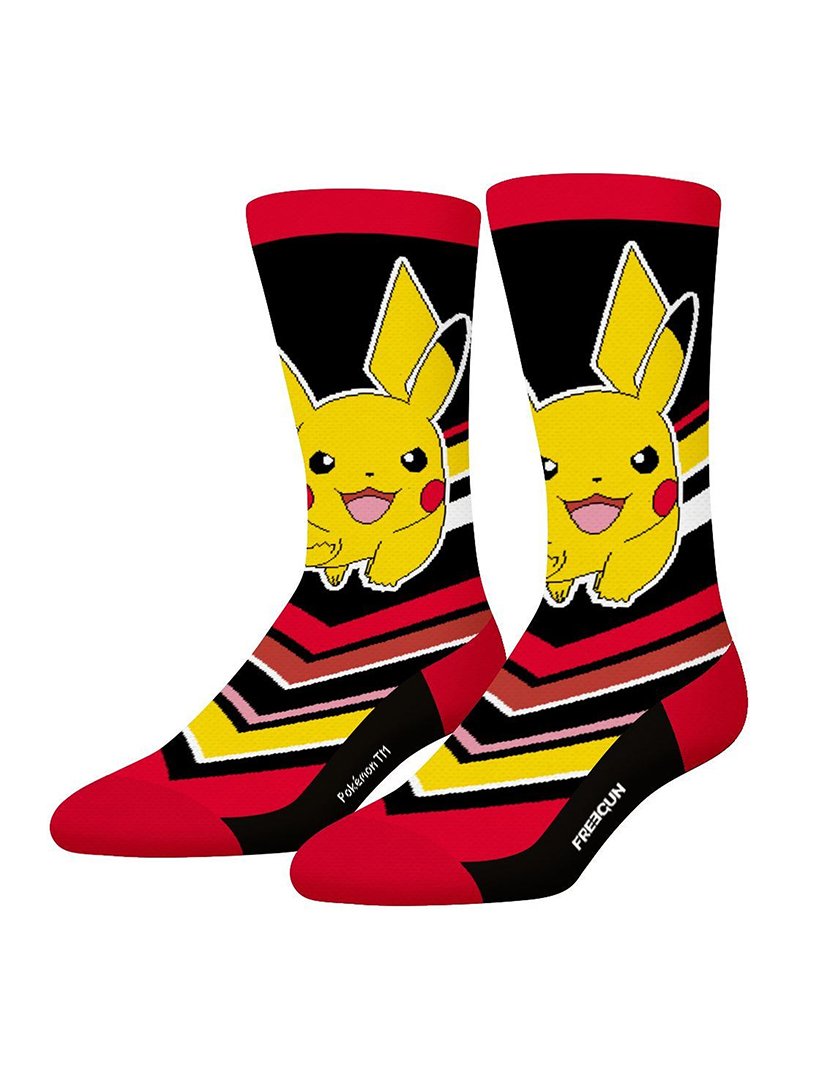 Pack 2 Pares Meias Altas Criança Pokémon Preto e Castanho