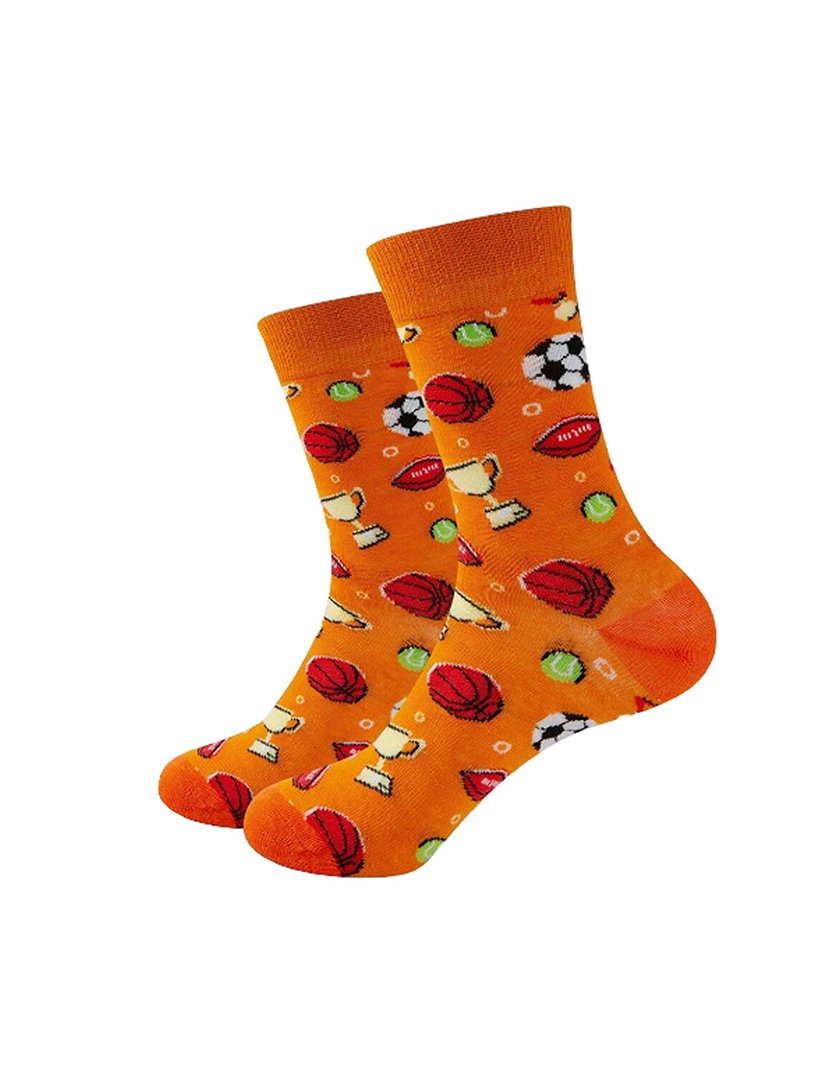 Meias Altas Unisexo com Estampado Desporto Multicolorido