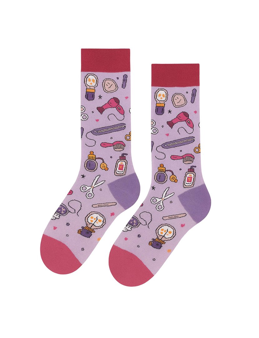 Meias Altas Unisexo com Estampado Acessórios Multicolorido