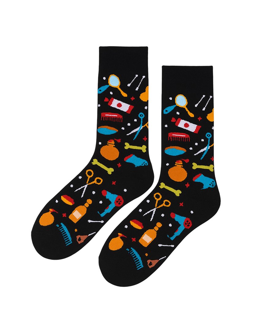 Meias Altas Unisexo com Estampado Viagem Multicolorido