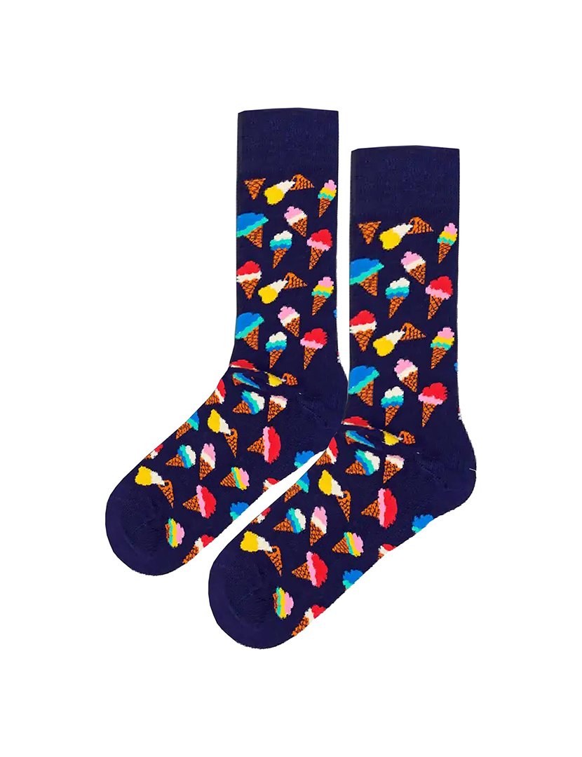 Meias Altas Unisexo com Estampado Gelados Multicolorido