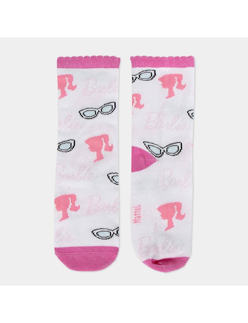 Pack 4 Pares Meias Menina Barbie Multicolorido