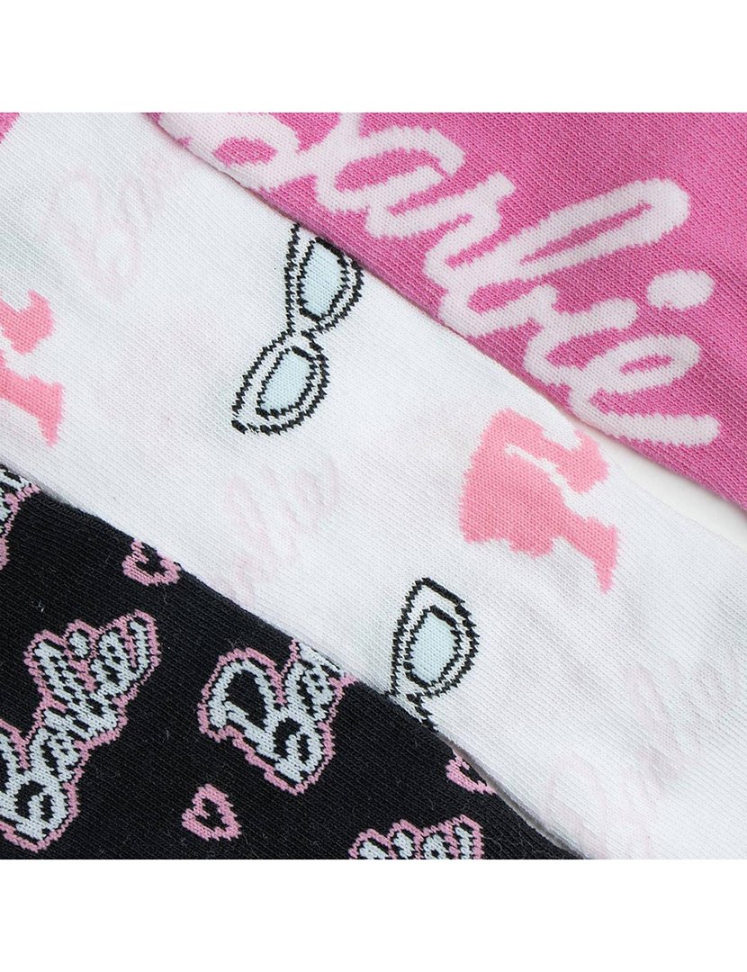 Pack 3 Meias Menina Barbie Multicolorido