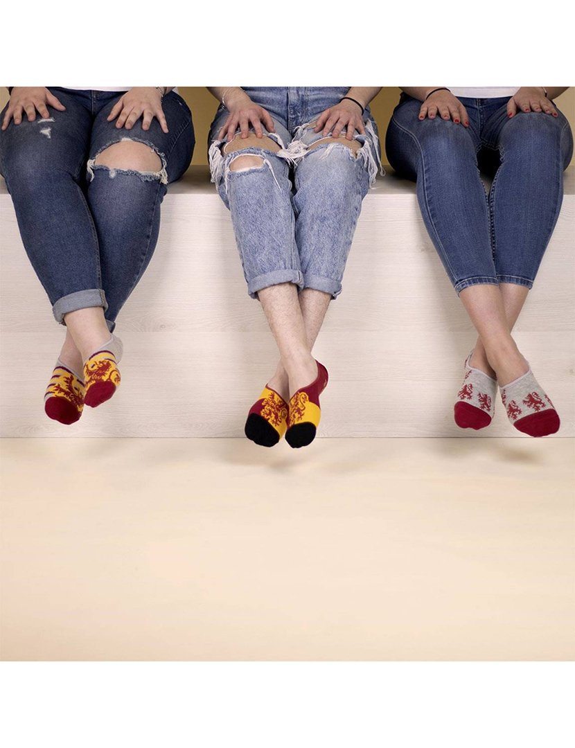 Pack 3 Meias Invisíveis Unisexo Harry Potter Multicolorido