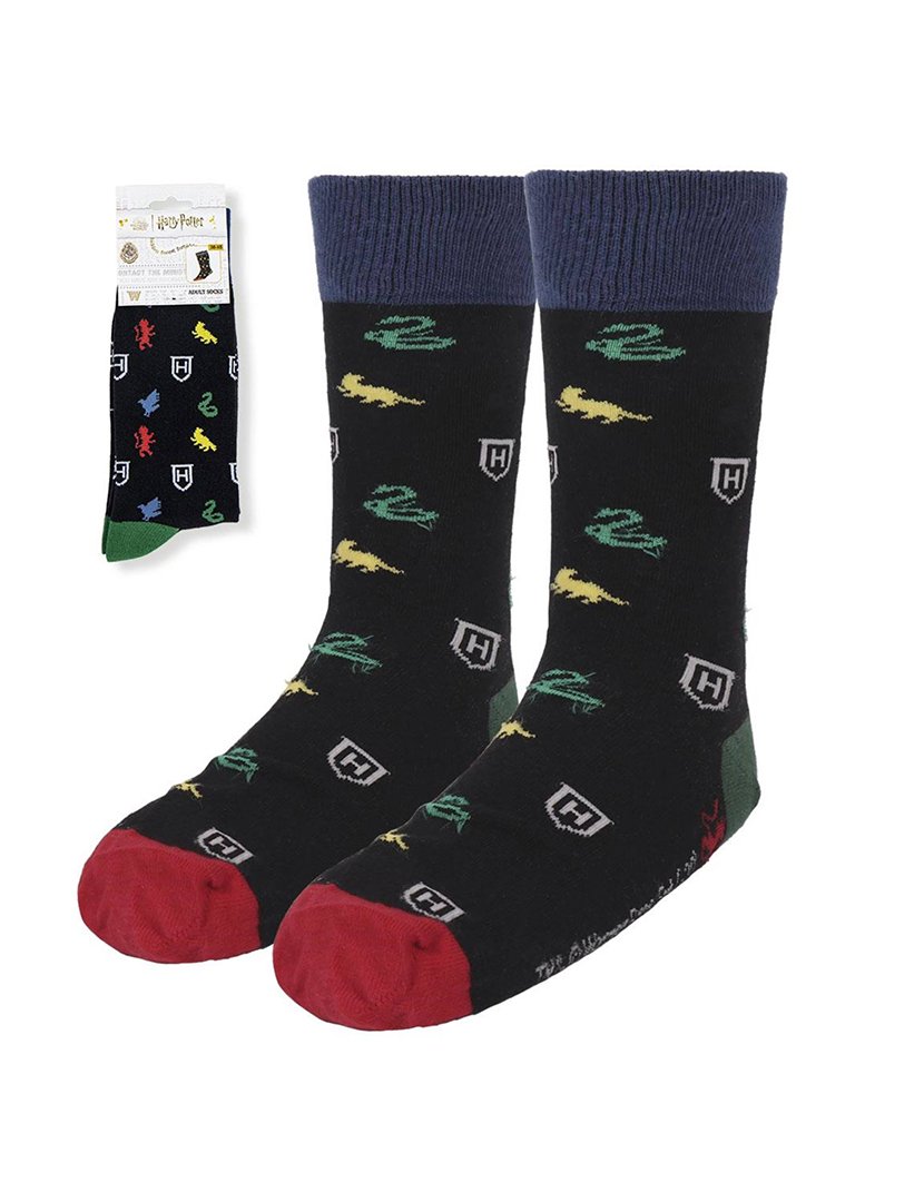 Meias Altas Unisexo Harry Potter Multicolorido