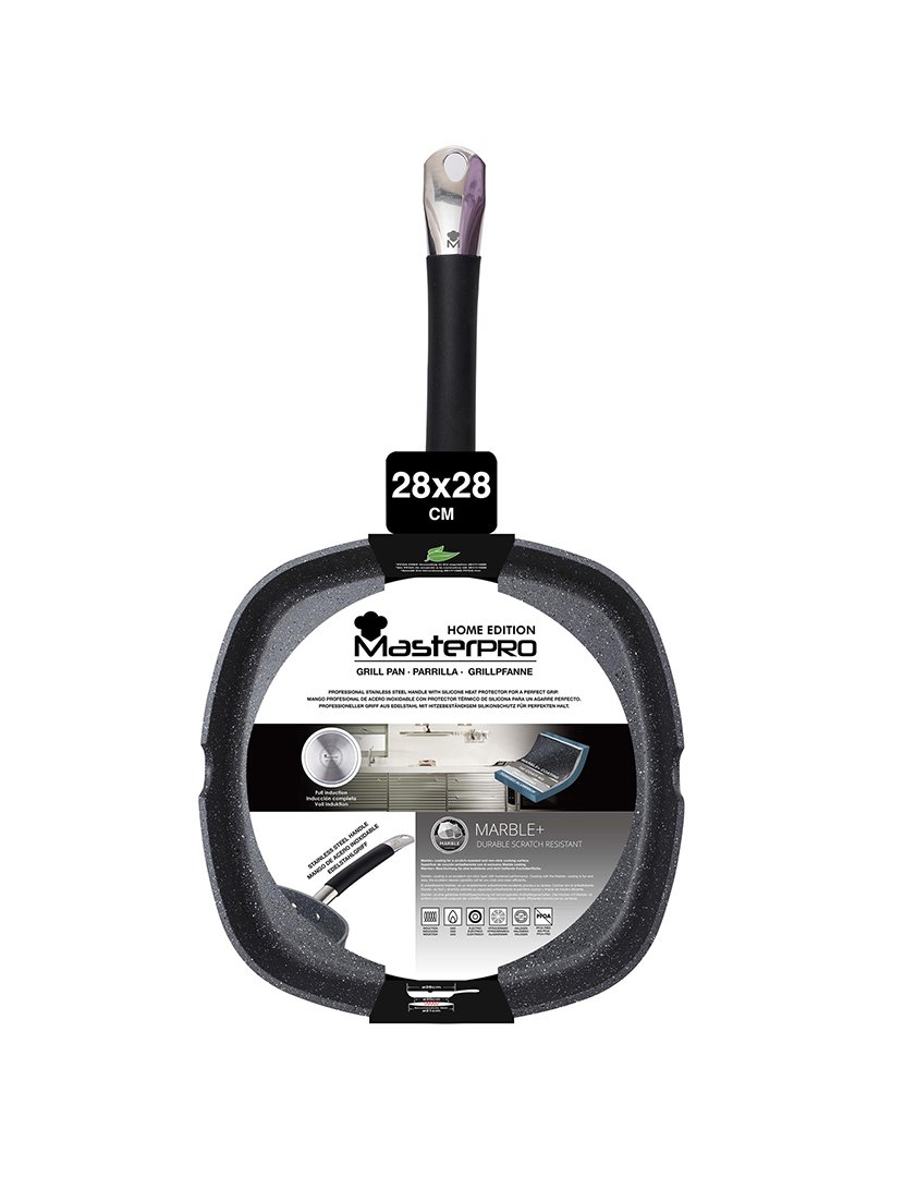 Grelhador MasterPro Cinza 28 cm