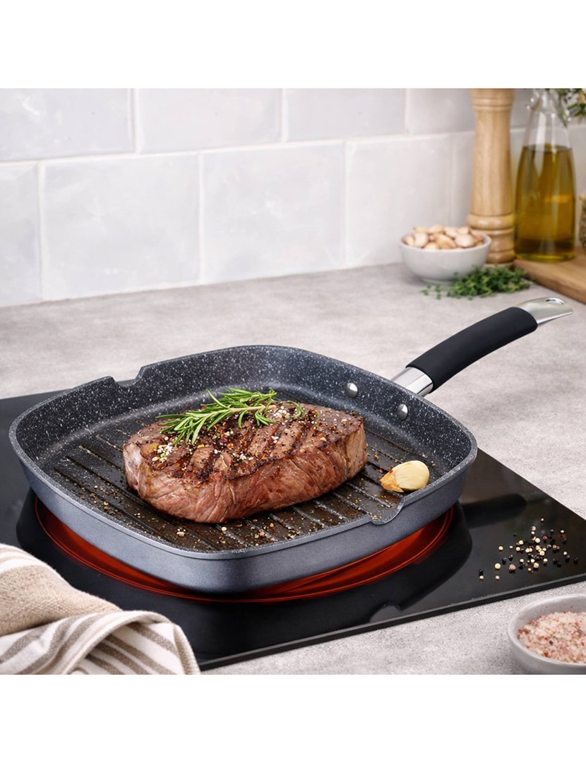 Grelhador MasterPro Cinza 28 cm