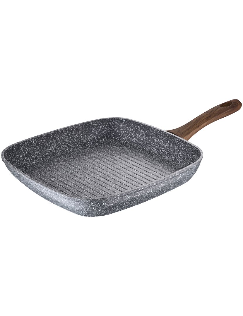 Frigideira+Grill+Utensilios Natura Cinza