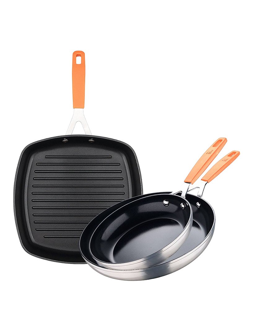 Conjunto 2 Frigideiras+Grill Compact
