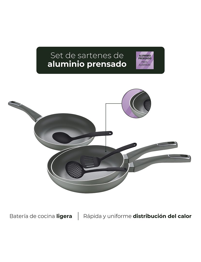 Conjunto 3 Frigideiras Trebol