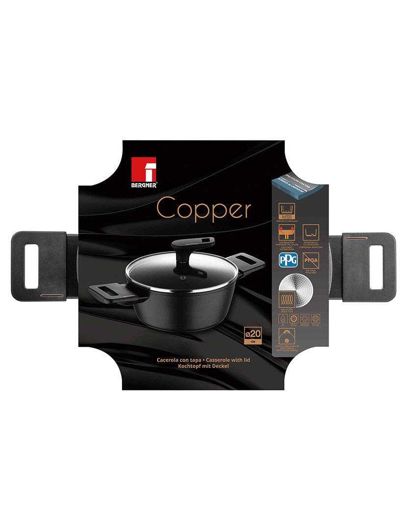 Caçarola Copper Preto 20 cm