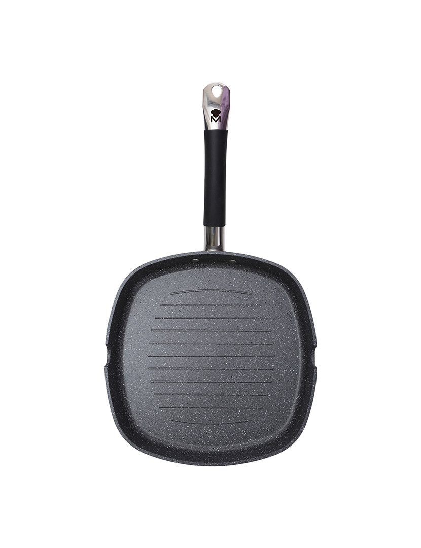 Conjunto 3 Frigideira+Grill MasterPro Cinza