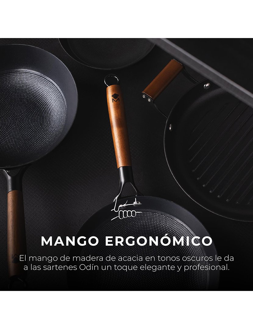 Wok MasterPro Preto 24 cm